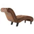 Brązowa leżanka w stylu ludwikowskim Diveros 4X