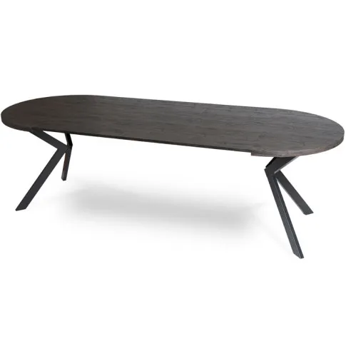 Czarny loftowy stół 250 cm Oher