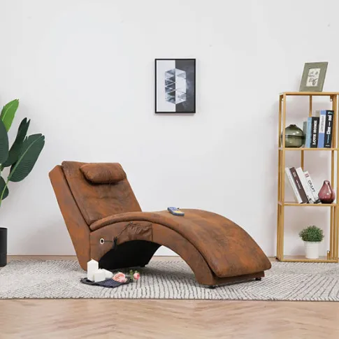 Prezentacja brązowej leżanki do salonu Oversi 5X