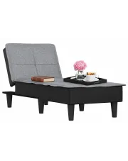 Rozkładany jasnoszary szezlong do salonu - Lacuna w sklepie Edinos.pl