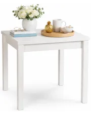 Biały minimalistyczny rozkładany stół kwadratowy - Hajfun w sklepie Edinos.pl