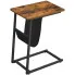 Industrialny stolik pomocniczy z gazetownikiem Riasti