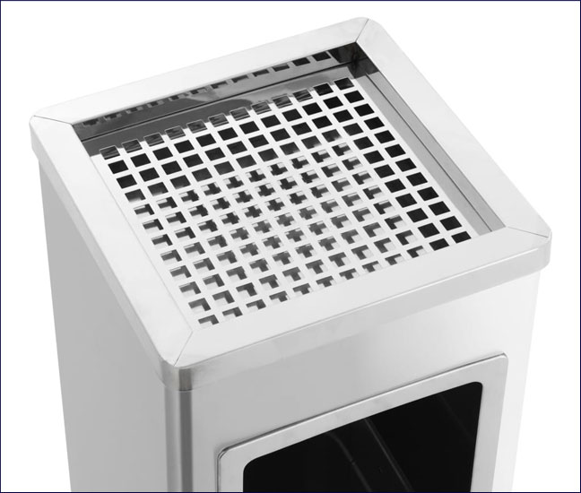 Srebrny kosz na śmieci Konwalia 3X