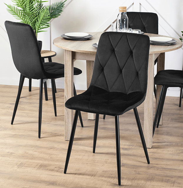 Okrągły stół kuchenny Uneza dąb sonoma