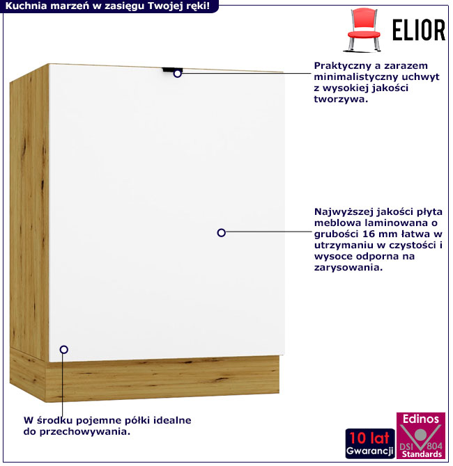 Dolna szafka kuchenna 60 cm Elandro 6X