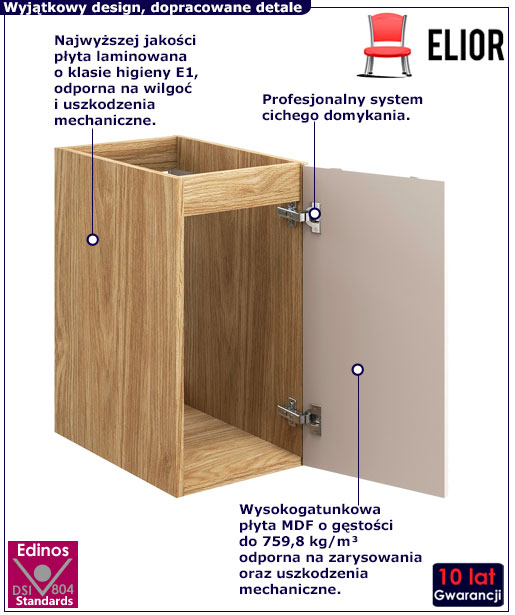 Nowoczesna szafka do łazienki Cyrkonix 5X