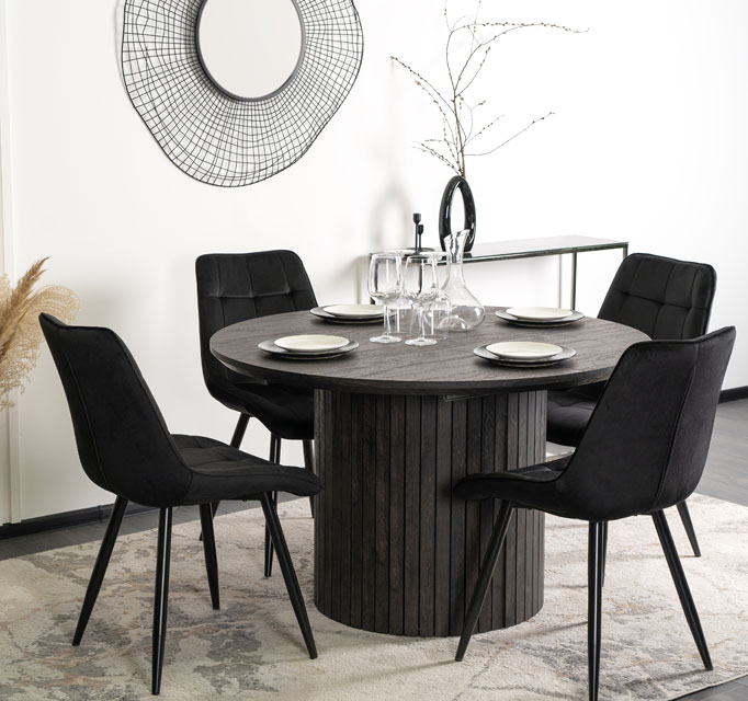 Rozkładany okrągły stół z lamelami Reefres