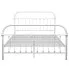 Szczegółowe zdjęcie nr 4 produktu Białe industrialne łóżko dwuosobowe 180x200 cm - Etiosa