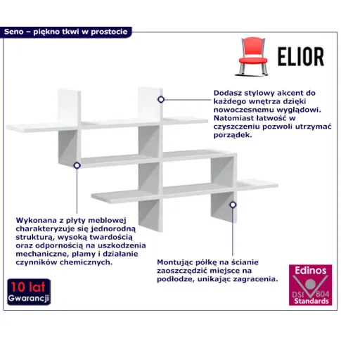 infografika białej szafki ściennej Seno