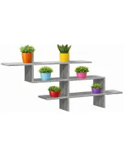 Nowoczesna wisząca półka szary dąb sonoma - Norto w sklepie Edinos.pl