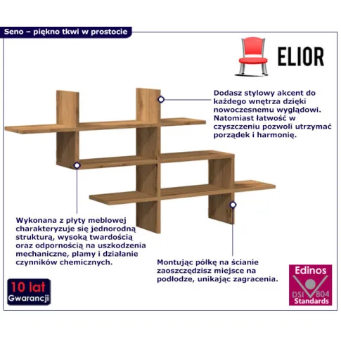 półka wisząca dab artisan Seno