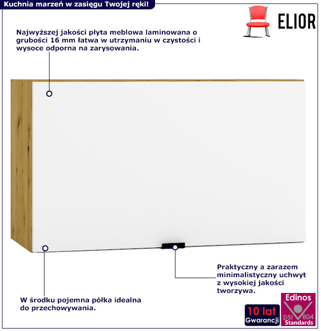 Wisząca szafka kuchenna okapowa 60 cm Mavis 22X
