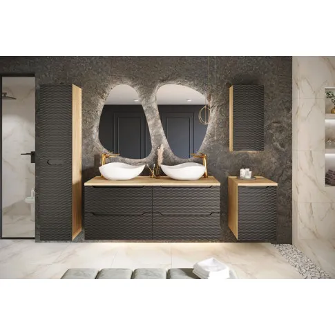 Wizualizacja wnętrza z meblami z kolekcji Eret czarny