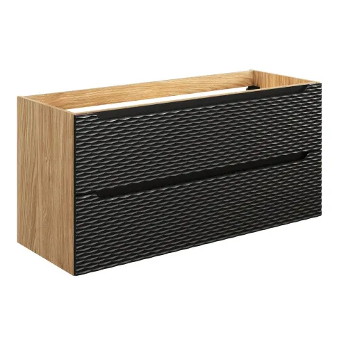 Czarna szafka pod umywalkę Eret 8X 120