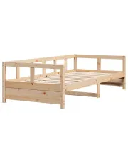 Łóżko jednoosobowe z litego drewna sosnowego 90x200 - Filove 4X w sklepie Edinos.pl