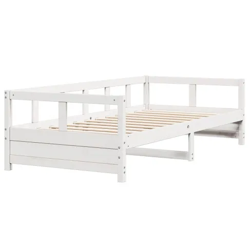 Białe łóżko z drewna sosnowego Filove 4X