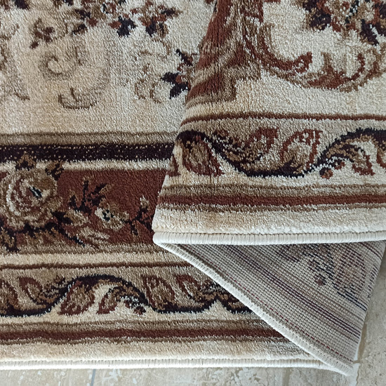 Brązowy dywan do salonu Salerni