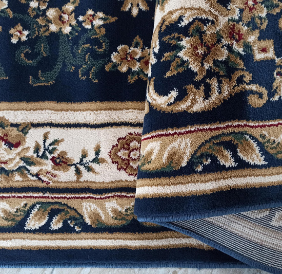 Granatowy dywan do salonu Salerni