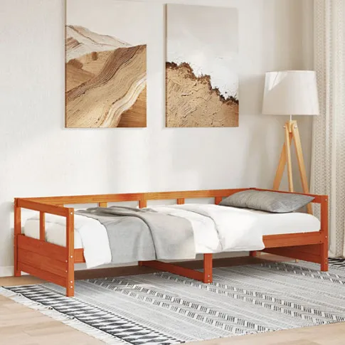 Prezentacja brązowego łóżka sosnowego Filove 4X