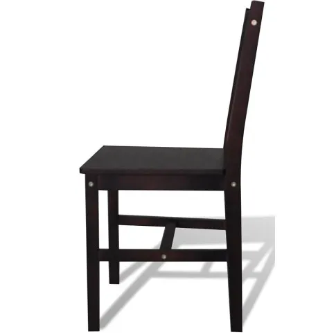 Drewniane krzesło do kuchni w kolorze wenge Ager