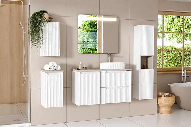 Komplet mebli łazienkowych Varax biały