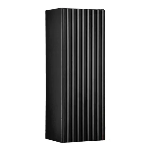 Czarna ryflowana szafka łazienkowa Varax 4X