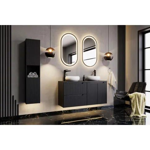 Wizualizacja wnetrza z kolekcją mebli Varax czarny