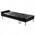 Szczegółowe zdjęcie nr 6 produktu Czarna nowoczesna rozkładana kanapa - Selima