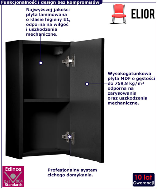 Szafka do łazienki Varax czarna