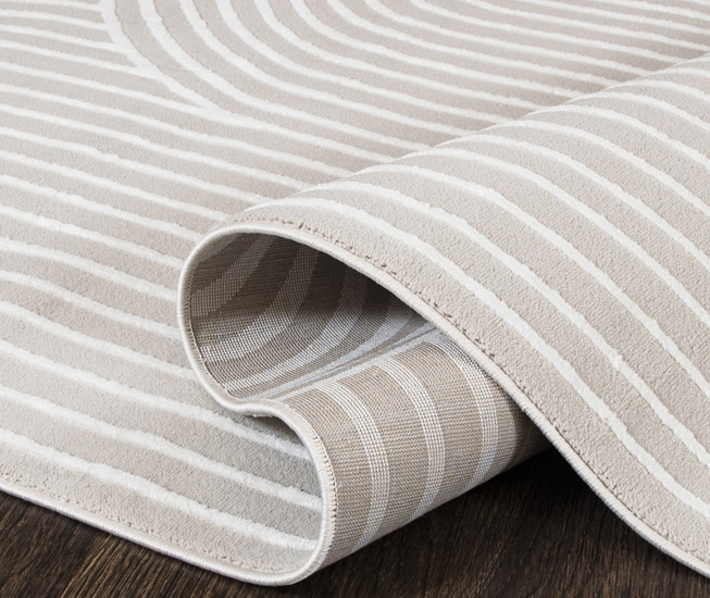 kromowo biały dywan Anker 3X