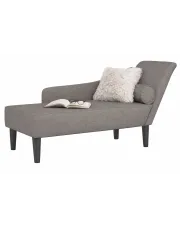 Leżanka do salonu na nóżkach taupe - Ores w sklepie Edinos.pl