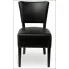 Czarne tapicerowane krzesło wenge Agdo 5X