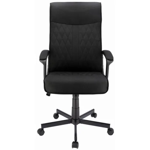 Czarny tapicerowany fotel biurowy Foxior 3X