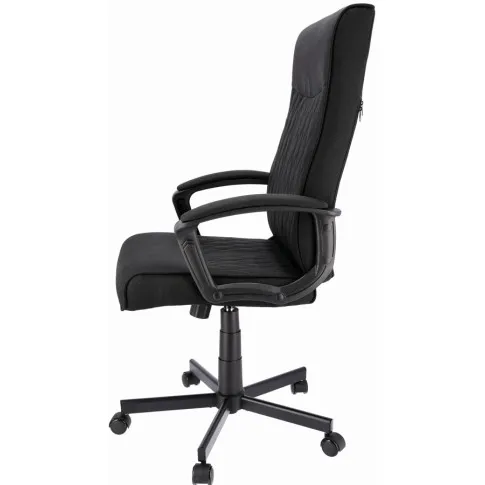 Czarne krzesło obrotowe biurowe z podłokietnikami Foxior 3X