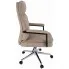 Beżowy fotel biurowy na kółkach Fuzin 3X