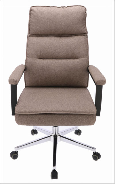 Brązowe krzesło komputerowe z podłokietnikami Veston 3X