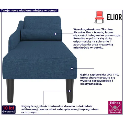 Szezlong Avanzo niebieski