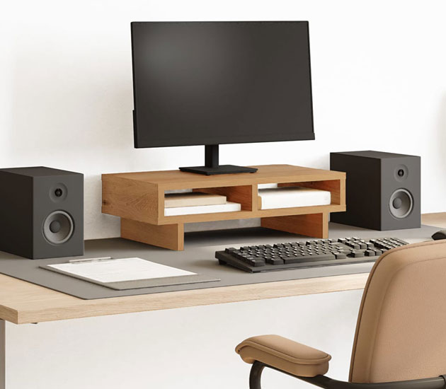 Nadstawka na biurko Izora dąb artisan