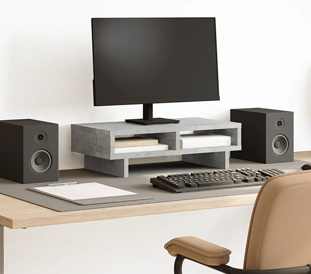 Nadstawka na biurko Izora beton