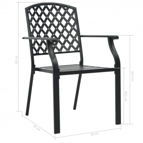wymiary krzesła z zestawu mebli ogrodowych yara