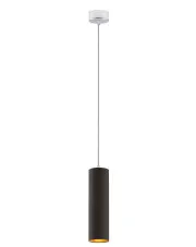 Czarna podłużna lampa wisząca LED - EX334-Bejrus w sklepie Edinos.pl