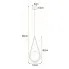 Szczegółowe zdjęcie nr 4 produktu Czarna pojedyncza lampa wisząca - S052-Drima