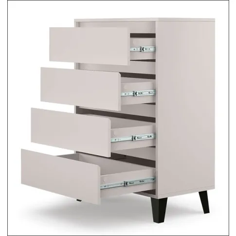 Skandynawska komoda na nóżkach z 4 szufladami Egner 5X