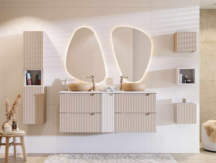 Komplet mebli łazienkowych Varax cashmere