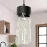 Szczegółowe zdjęcie nr 4 produktu Szklana potrójna lampa wisząca nad stół - EX501-Malone