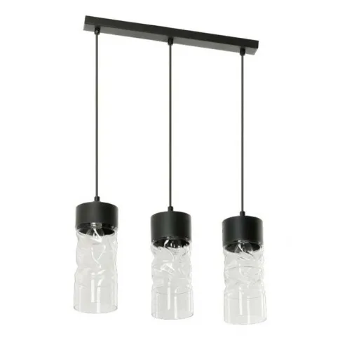 Zdjęcie produktu Szklana potrójna lampa wisząca nad stół - EX501-Malone.