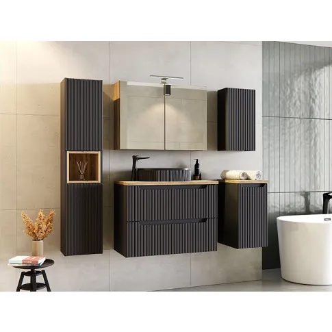 Zestaw czarnych mebli Varax