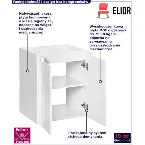 Biała szafka do łazienki Varax 10X