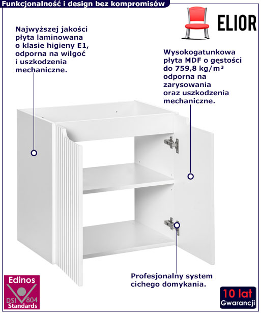 Szafka do łazienki Varax 10X 60 biały