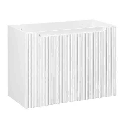 Biala ryflowana szafka lazienkowa Varax 10X 80